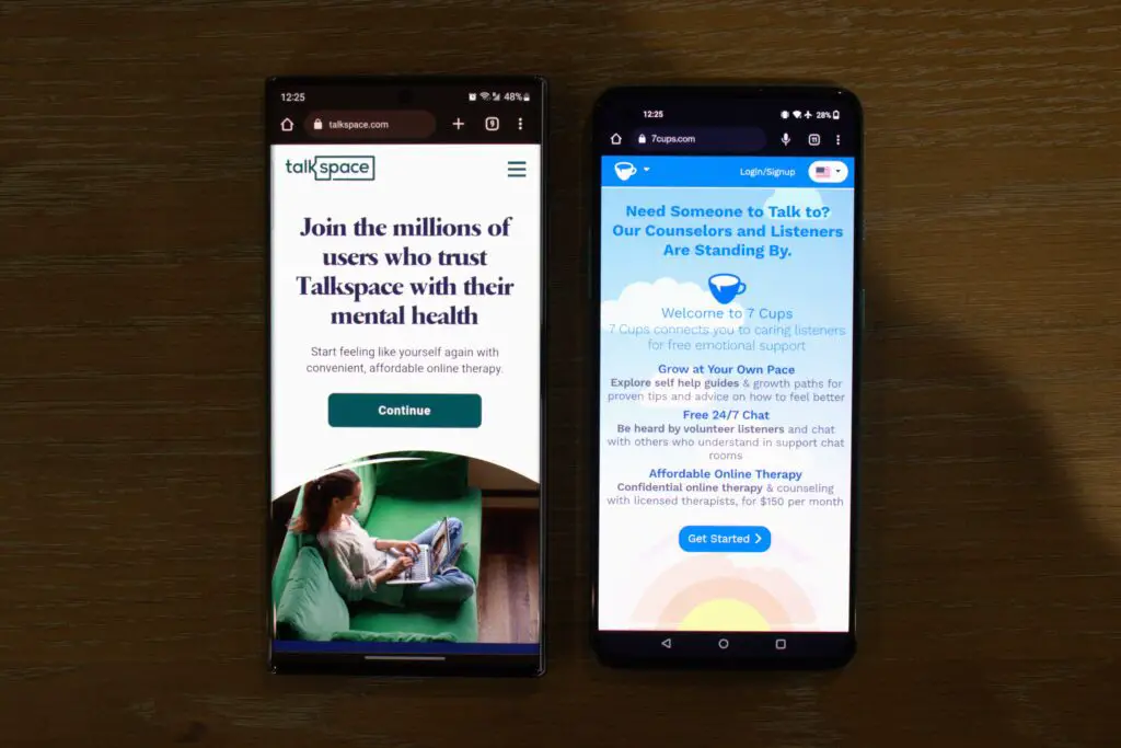 Talkspace Vs. 7 Cups ⚖️ Which One Is Better?